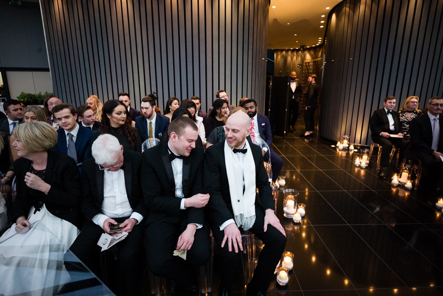 Isabel and Andrew's wedding at the Gherkin by Douglas Fry Wedding Photography | Confetti.co.uk