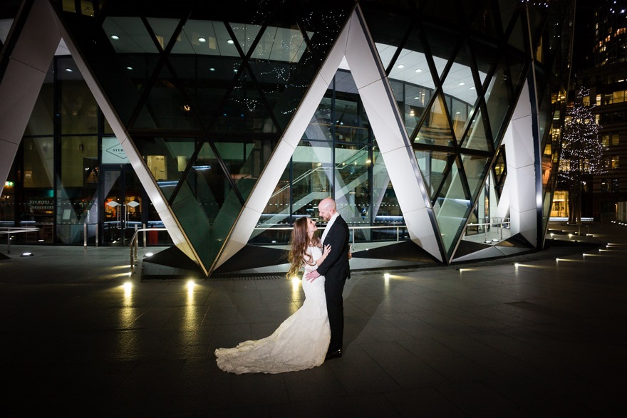 Isabel and Andrew's wedding at the Gherkin by Douglas Fry Wedding Photography | Confetti.co.uk