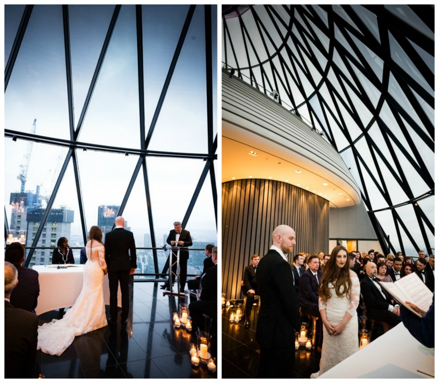 Isabel and Andrew's wedding at the Gherkin by Douglas Fry | Confetti.co.uk