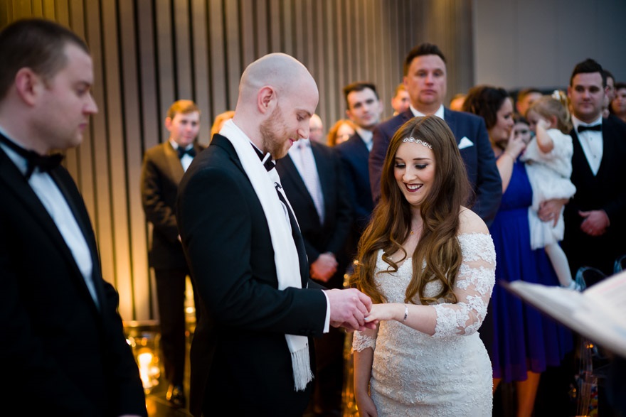 Isabel and Andrew's wedding at the Gherkin by Douglas Fry Wedding Photography | Confetti.co.uk