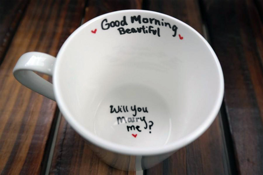 Will You Marry Me Mug - Good Morning Beautiful Unique Proposal Idea | Confetti.co.uk