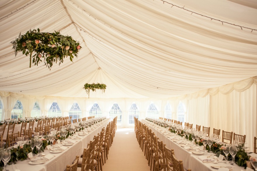 Marquee at the Devonshire Arms Hotel and Spa | Confetti.co.uk