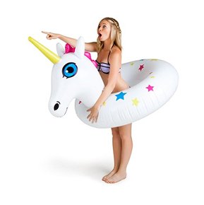 Giant Unicorn Pool Float with Stars | Confetti.co.uk