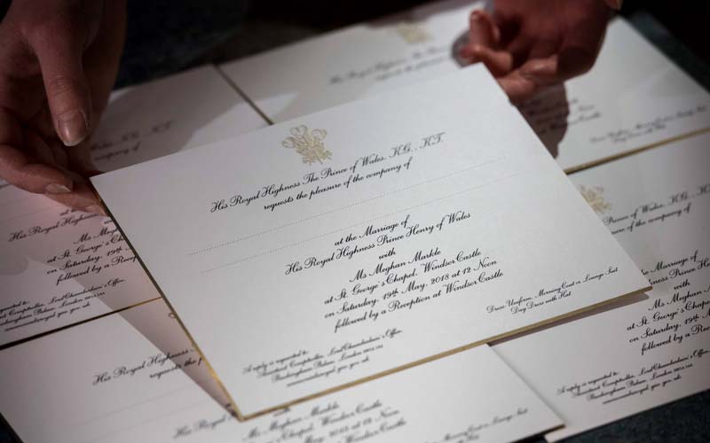 royal wedding invitations