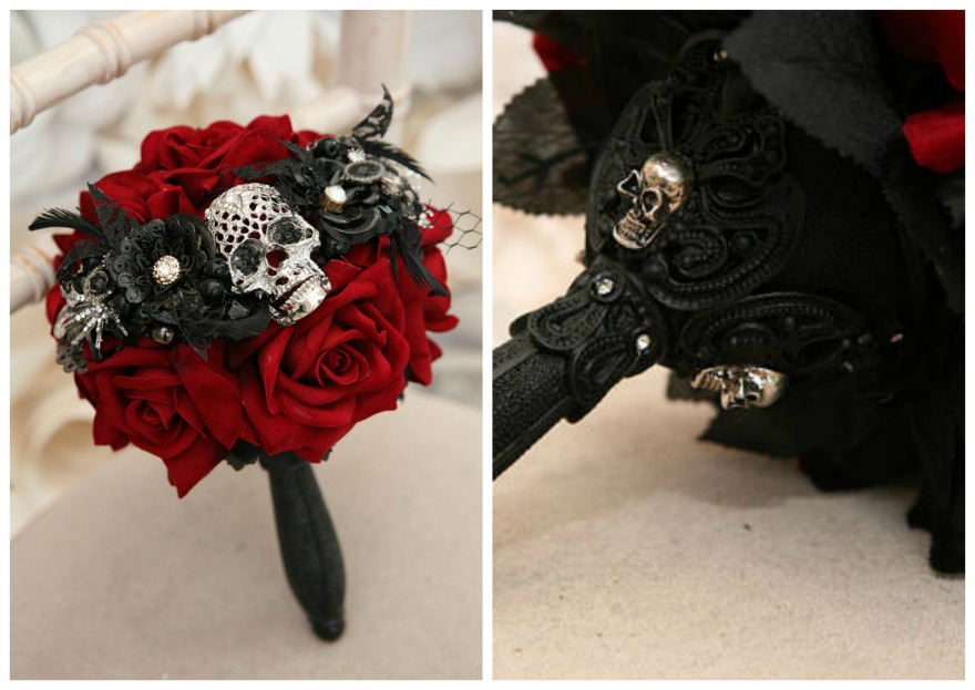 Alternative Gothic style bouquet by Maddison Rocks on Etsy | Confetti.co.uk