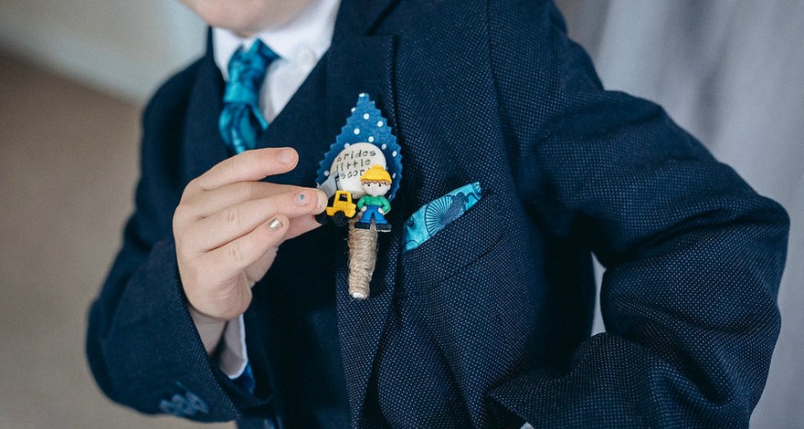 Novelty pageboy buttonhole by I Heart Buttons | Confetti.co.uk