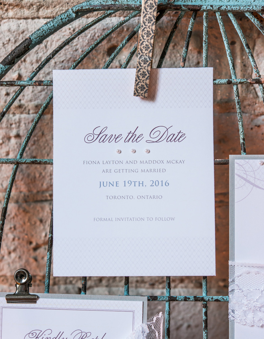 Contemporary Vintage Save The Date Card | Confetti.co.uk