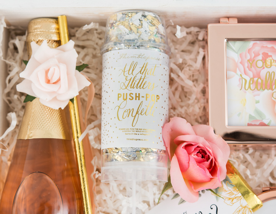 Metallic Gold and Silver Confetti Push Pop - Save the Date Confetti Push Pop | Confetti.co.uk