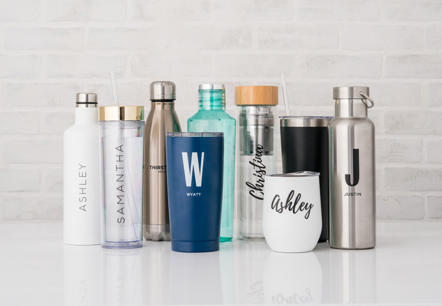 Personalised Water Bottles and Drinkware - Personalised Plastic Tumblers - Personalised Coffee And Tea Mugs | Confetti.co.uk