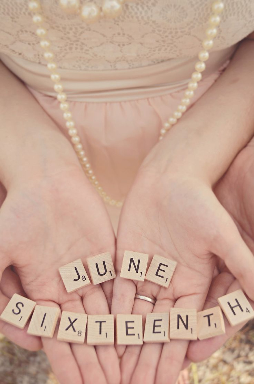 Save the Date Scrabble Pieces | Confetti.co.uk