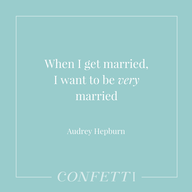 Audrey Hepburn Marriage Quote