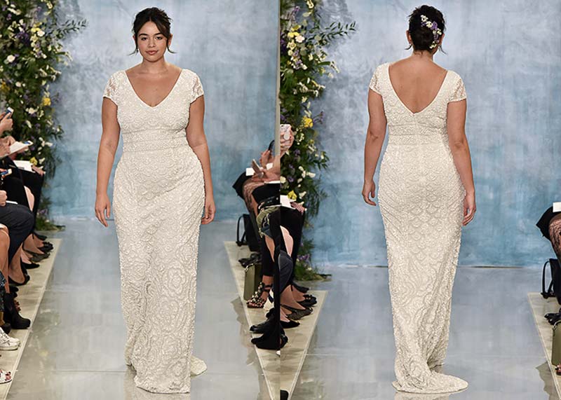 Plus size wedding dress designers theia