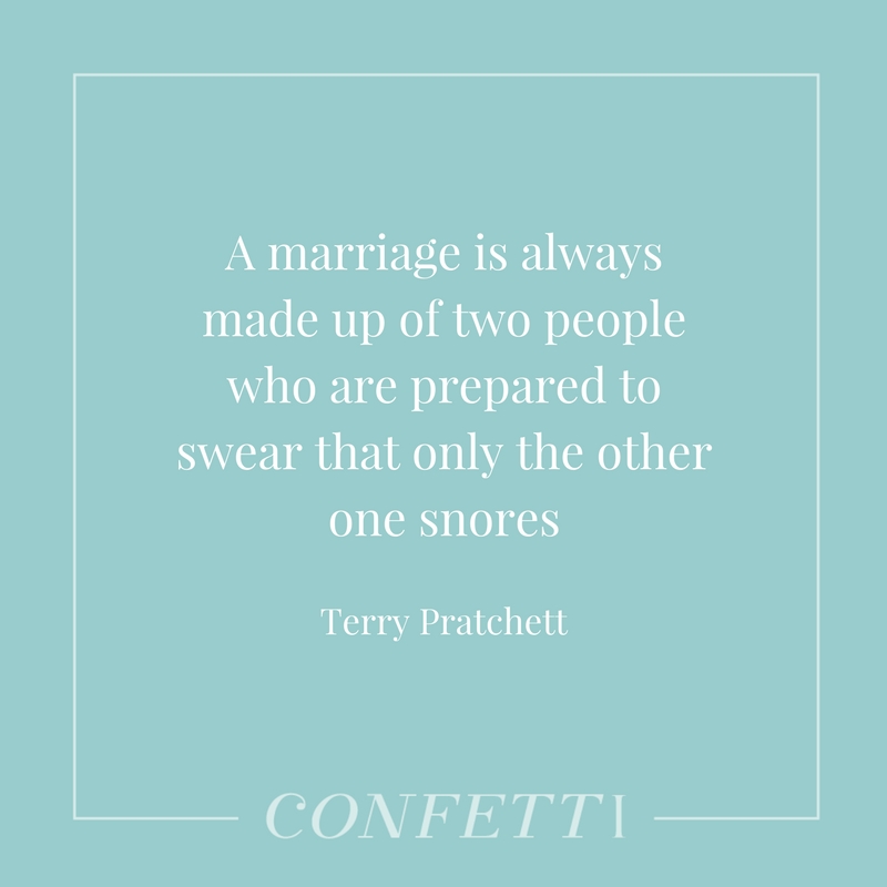 Terry Pratchett quote about marriage