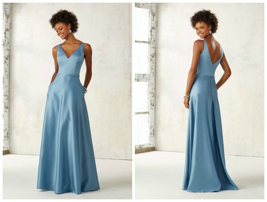 Blue bridesmaid dresses by Morilee | Confetti.co.uk