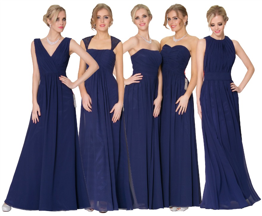 Blue bridesmaid dresses by Lanico | Confetti.co.uk