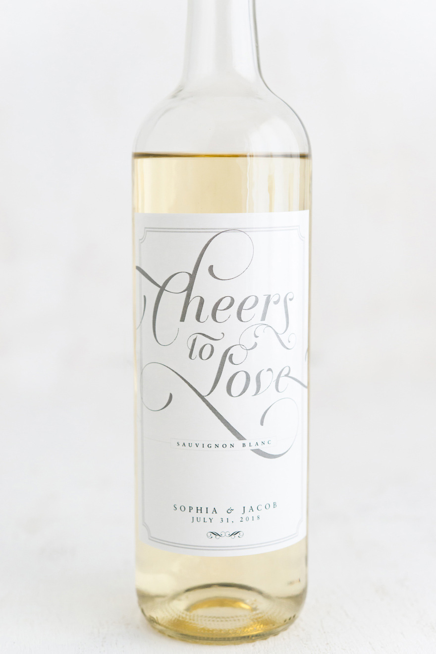 Cheers to Love Expressions Vintage Classic Wine Label | Confetti.co.uk