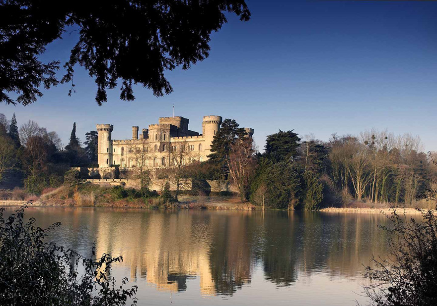 Eastnor Castle Fairytale Lakeside Castle Wedding Venue in Herefordshire - Georgian Castle in the foothills of the Malverns - Winter Castle by the Lake in the Sunlight | Confetti.co.uk