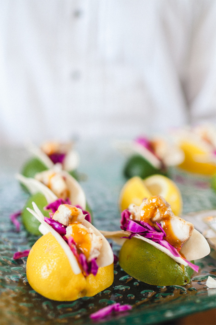 Mini Tacos from Lauren and Jeff's Springtime Showers Real Wedding in East Tennessee via Bradford Events | Confetti.co.uk