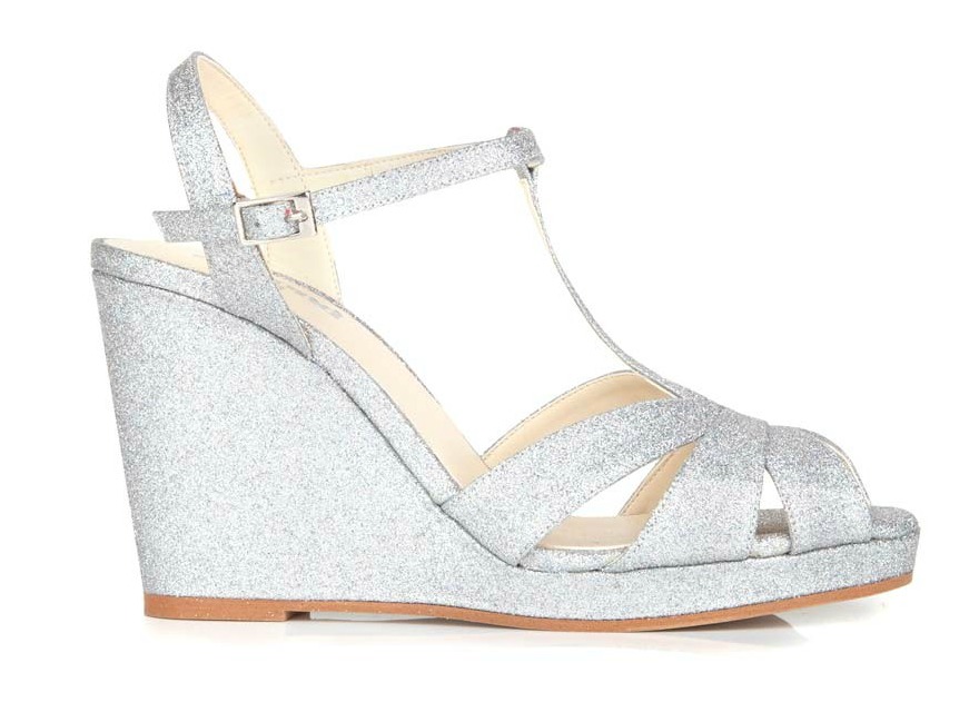 Silver bridesmaid shoes Angelica by Beyond Skin | Confetti.co.uk