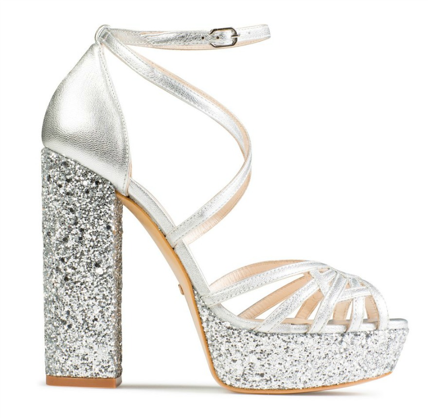 Silver Bridesmaid Shoes Elda by Charlotte Mills | Confetti.co.uk