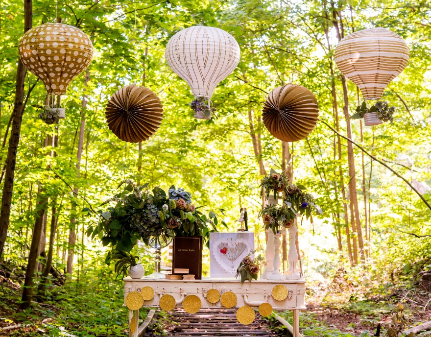 Hot air balloon paper lanterns | Confetti.co.uk