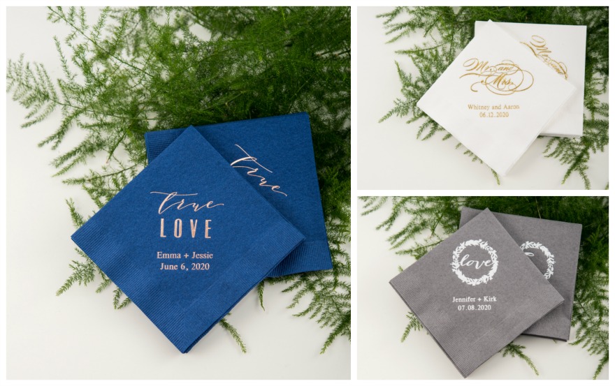 Personalised napkins | Confetti.co.uk