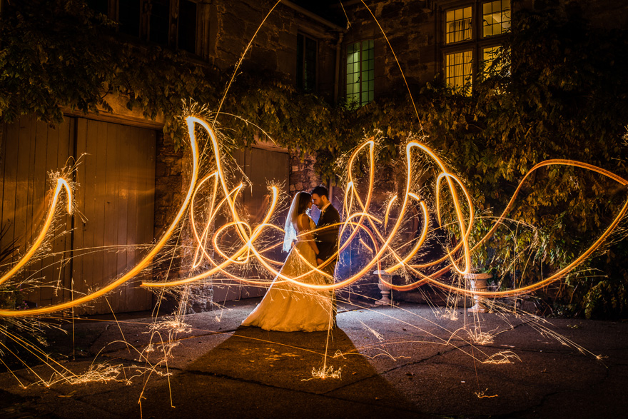 Long Exposure Sparkler Wedding Photography by Joel Skingle Photography - Beautiful Wedding Photo Ideas | Confetti.co.uk