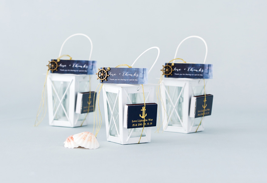 Mini Lanterns with Hanger - Nautical Wedding Favour Ideas - Lantern Wedding Favour Boxes - Beach Wedding Favour Ideas | Confetti.co.uk