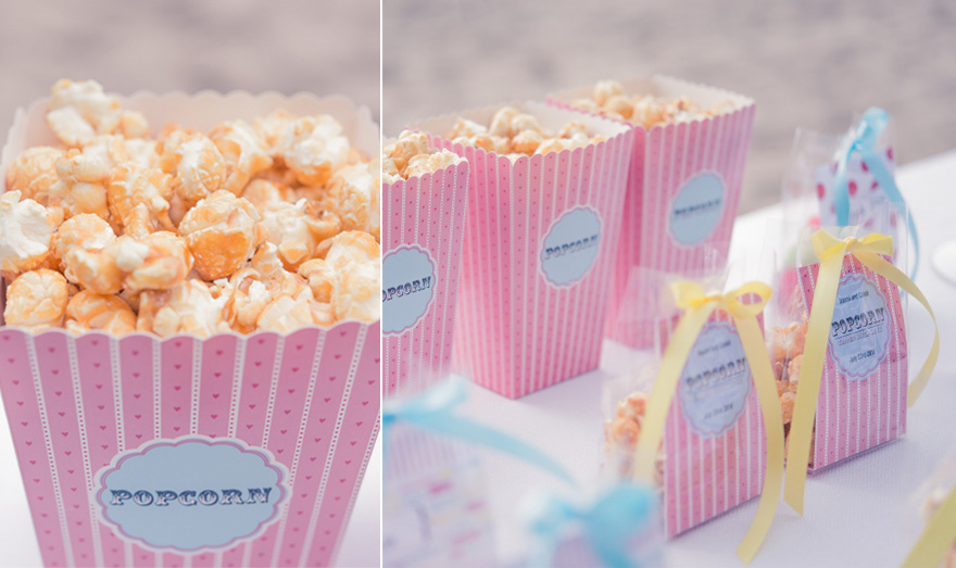 Pink Novelty Popcorn Boxes - Retro Popcorn Cartons - Retro Favour Boxes | Confetti.co.uk