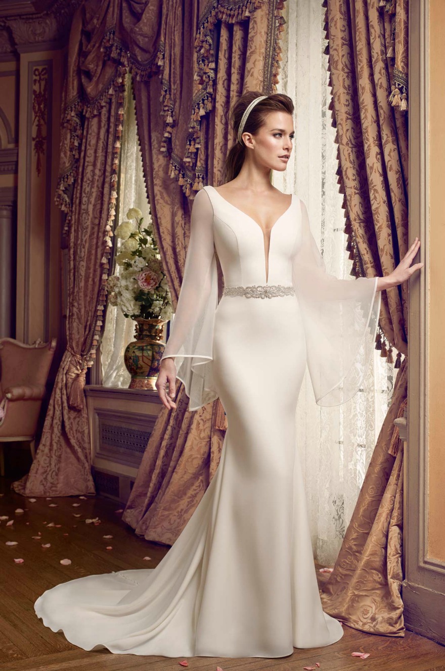 Wedding dress with sleeves by Mikaella | Confetti.co.uk