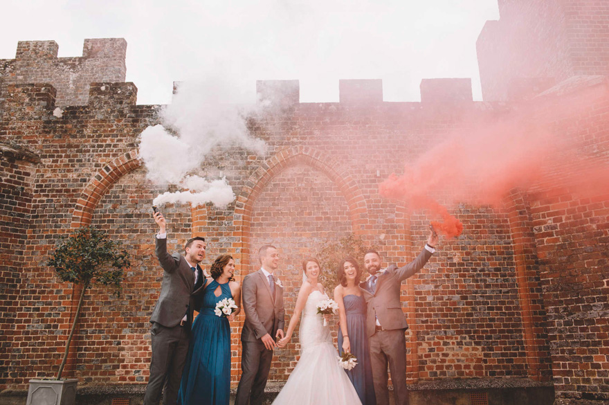 Smoke Flare Wedding Photography by Emma-Jane Photography | Confetti.co.uk