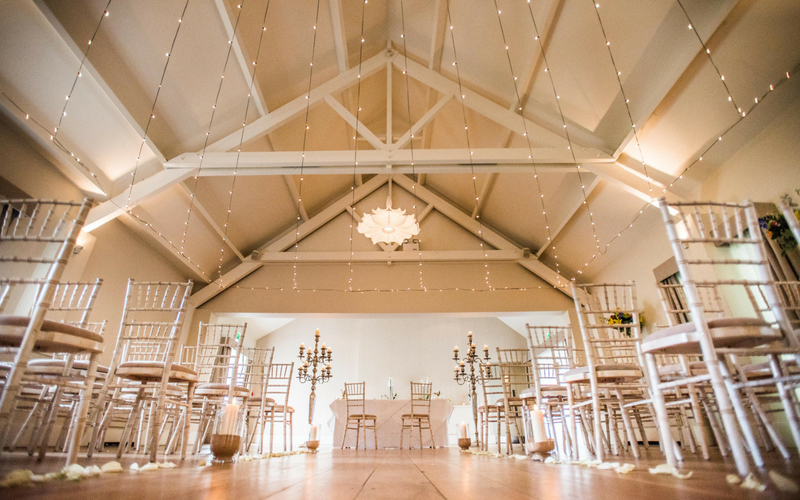 Wedding ceremony at Stoke Place