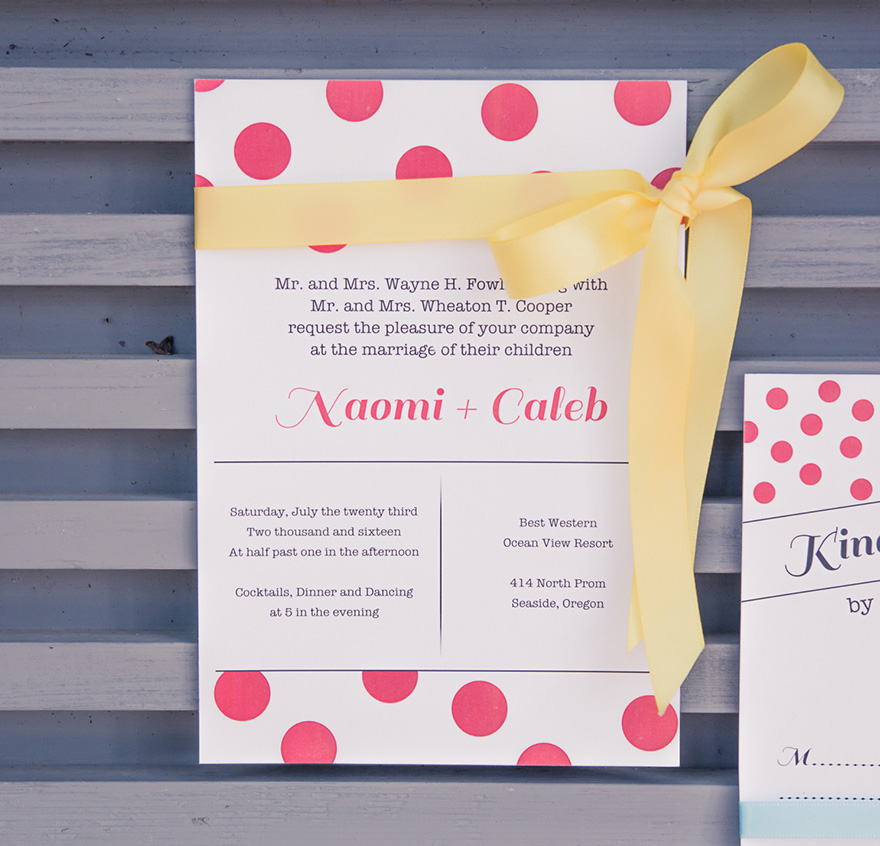 Candy Colourful Wedding Stationery - Polka Dot Wedding Ideas - Red Polka Dot Wedding Stationery - Colourful Wedding Stationery - Red and Yellow Wedding Colour Scheme | Confetti.co.uk