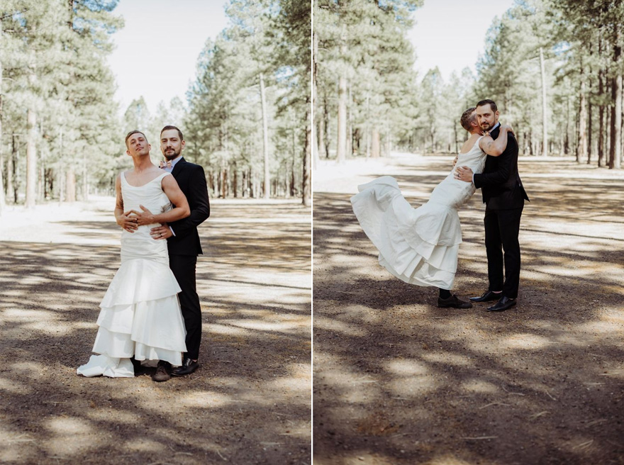 Groom and Bride's Brother Funny Wedding Photo Shoot - Funny First Look | Confetti.co.uk