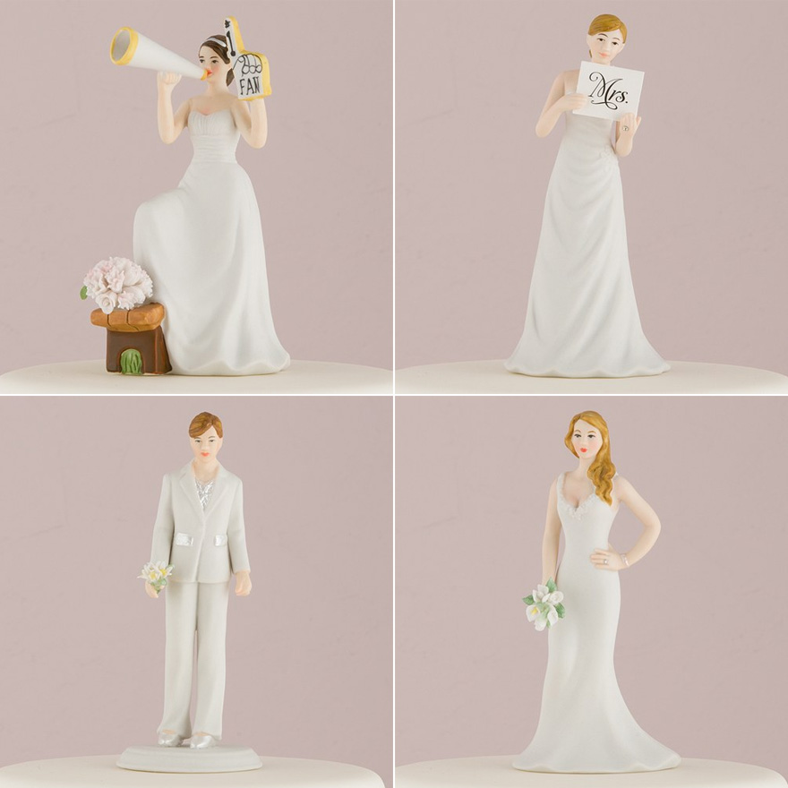 Mix and Match Bride Cake Toppers | Confetti.co.uk