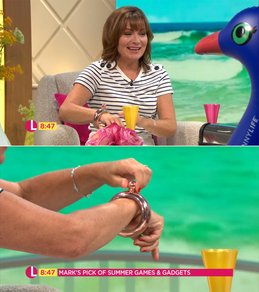 Our Rose Gold Bangle Flask Has Been Featured on ITV's Lorraine | Confetti.co.uk