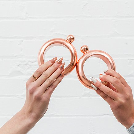 Rose Gold Bracelet Flask - Rose Gold Gift Ideas - Unique Jewellery Gift Ideas | Confetti.co.uk