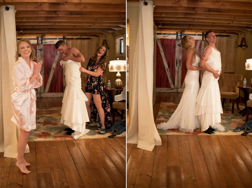 This Bride Pranked Her Groom by Sending Her Brother For the First Look In Her Place | Confetti.co.uk