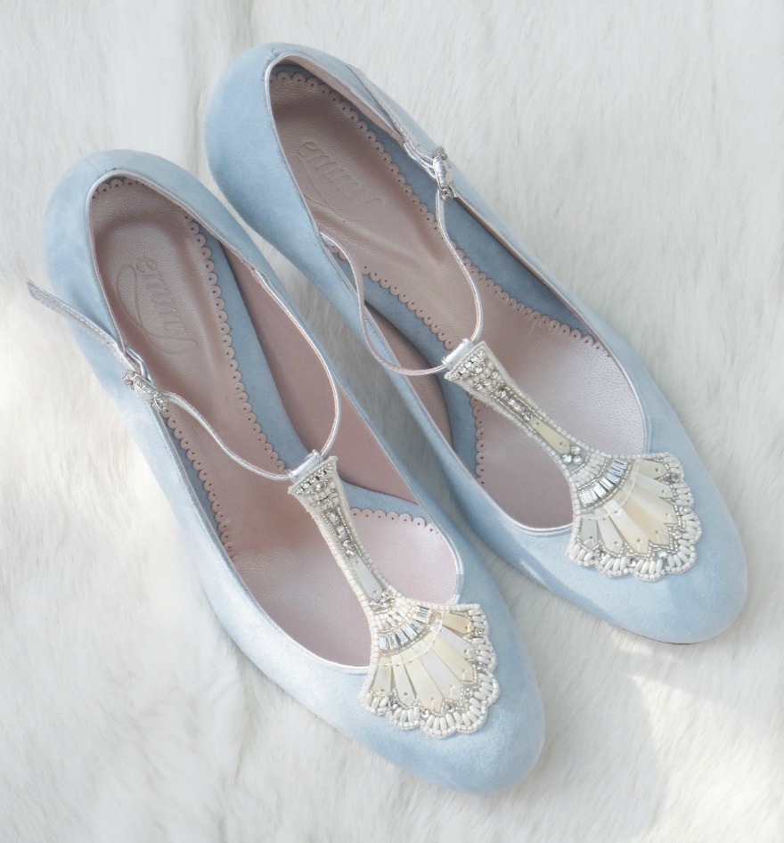 Blue bridal shoes | Confetti.co.uk