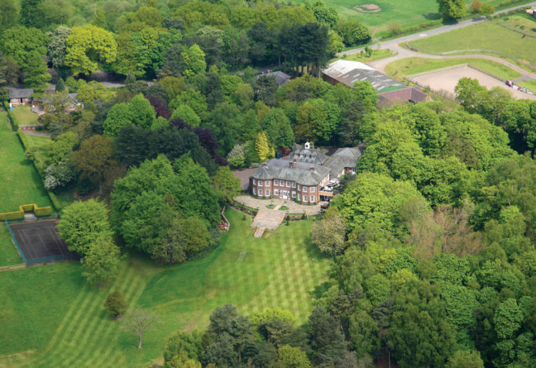 Delamere Manor Aeriel View - You Can Get Married at Gary Barlow's Old Country House | Confetti.co.uk