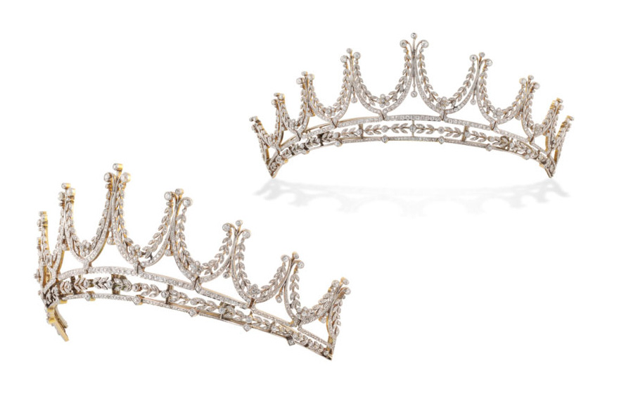 Edwardian Diamond Tiara with Floral Motifs by Bentley and Skinner - Wedding Tiaras Fit for Royalty | Confetti.co.uk