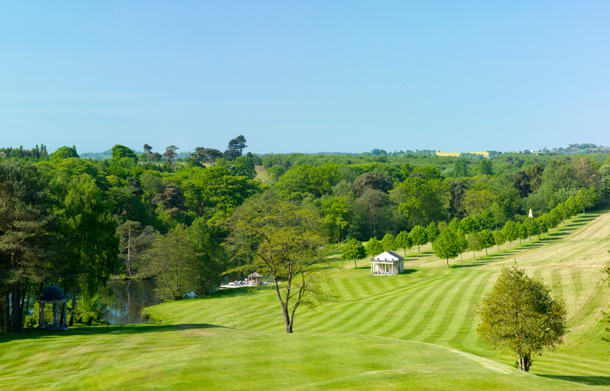 View from Delamere Manor - Beautiful Cheshire Wedding Venues with Garden Folly | Confetti.co.uk