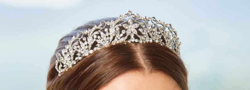 Vintage Style Wedding Tiara - Diamante Flower Centre Tiara by Linzi Jay - Ornate Tiaras | Confetti.co.uk