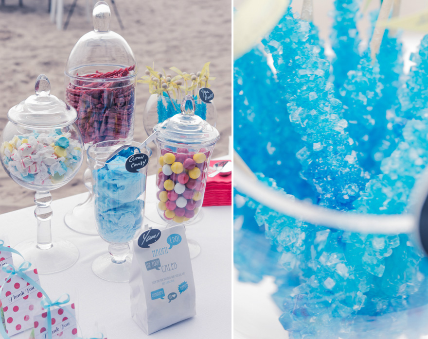 Candy Bar Wedding Idea - Beach Wedding Reception Ideas - Wedding Bar Ideas | Confetti.co.uk