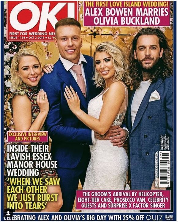 OK! Magazine cover of Olivia Buckland's wedding