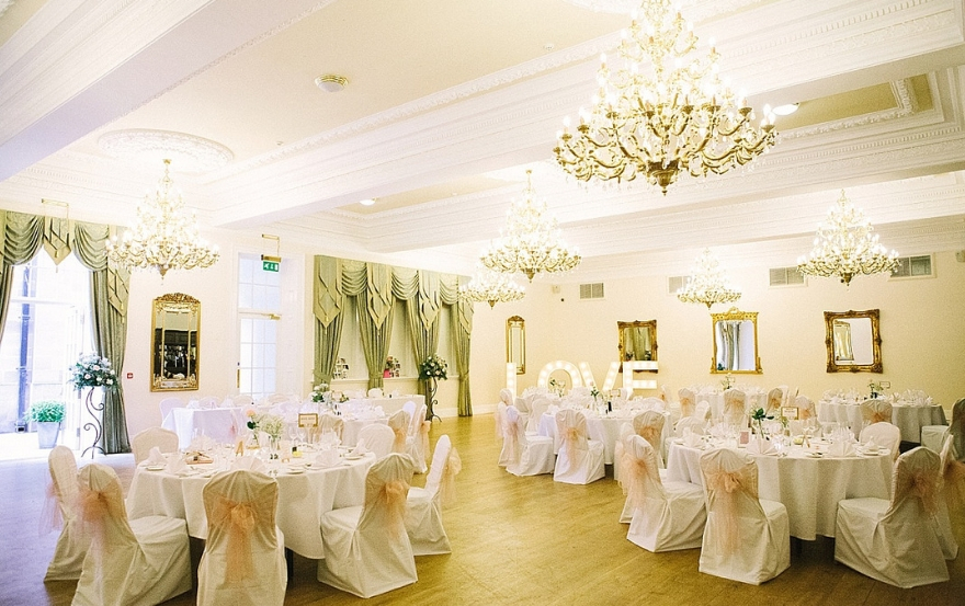 Wedding setup at Doxford Hall Hotel