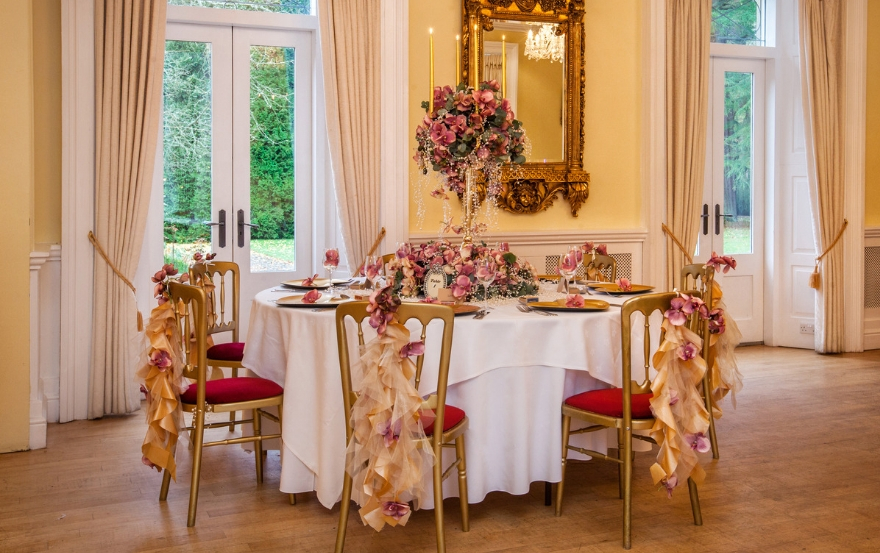 Interior of Eshott Hall wedding venue