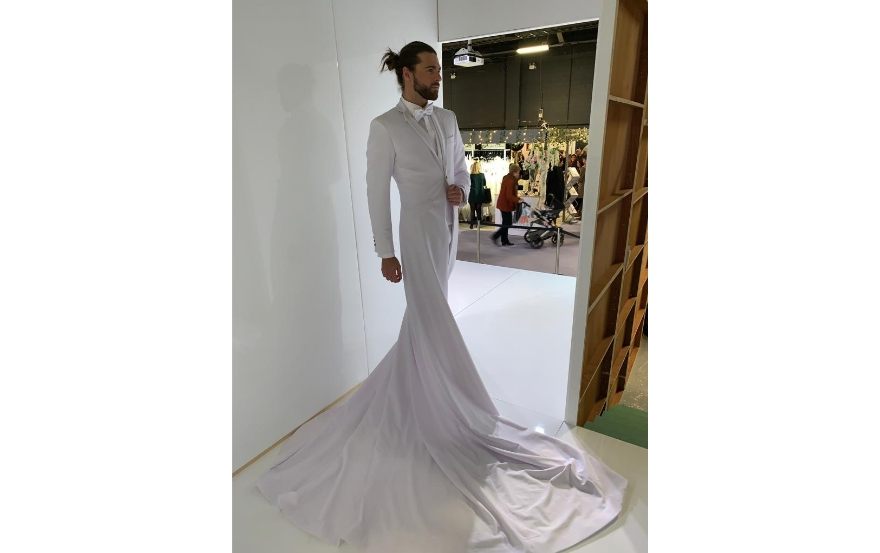 Tuxedo gown for men