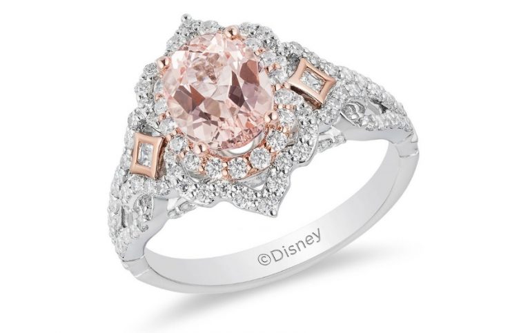 Pink morganite Disney engagement ring