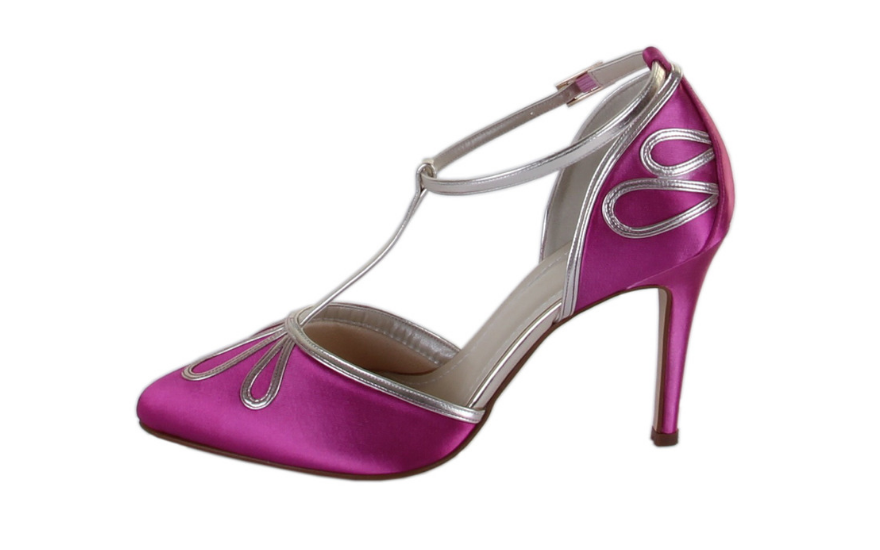 dark pink wedding shoes 